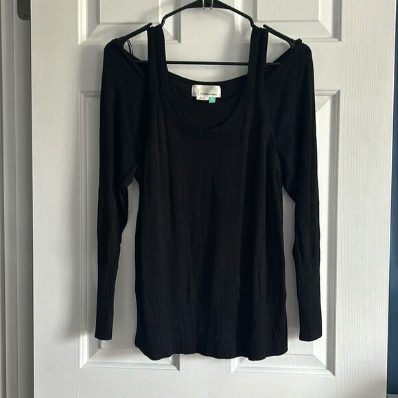 Anthropologie A+ Jamie Open-Shoulder Knit Top Size 1X - Picture 3 of 8